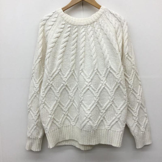 アメリカンホリック AMERICAN HOLIC ニット、セーター 長袖 HA37L2C06M0 M  白 / ホワイト /  レディース USED 古着 中古 10142216