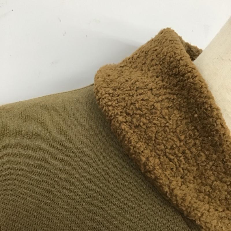 クラクト CLUCT カーディガン 長袖 ショールカラー 裏ボア L ロゴ、文字 茶 / ブラウン /  メンズ USED 古着 中古 10115071