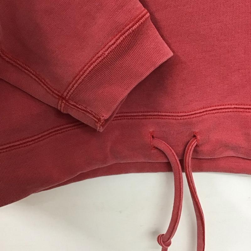 レミ レリーフ REMI RELIEF トレーナー 長袖 長袖トレーナー スウェット クルーネック プルオーバー M ロゴ、文字 赤 / レッド /  メンズ USED 古着 中古 10145062