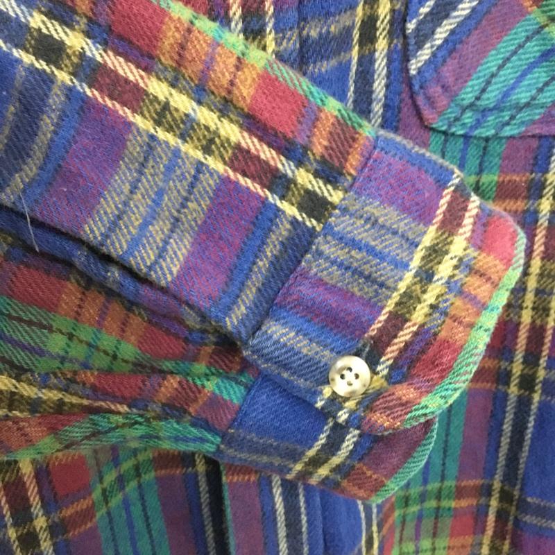 古着 USED シャツ、ブラウス 長袖 4L チェック マルチカラー / マルチカラー /  メンズ USED 古着 中古 10109929