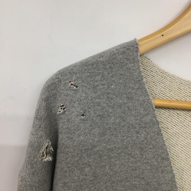 フリークスストア FREAK S STORE トレーナー 長袖 長袖トレーナー スウェット Vネック プルオーバー S ロゴ、文字 灰 / グレー /  レディース USED 古着 中古 10145398