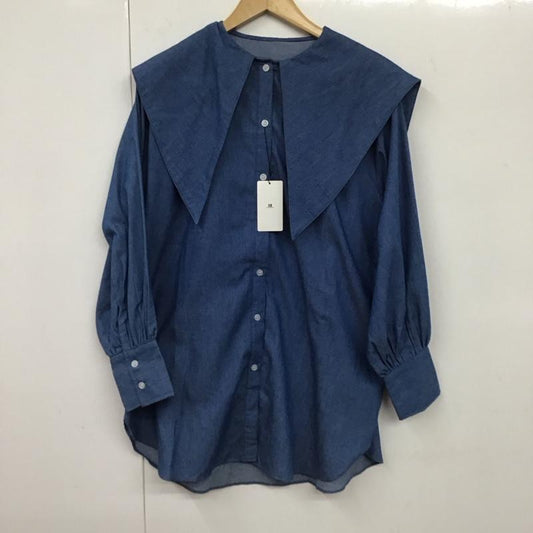 アーバンリサーチ URBAN RESEARCH シャツ、ブラウス 長袖 EC24-23I001 トンガリエリブラウス FREE 無地 水色 / ライトブルー /  レディース USED 古着 中古 10131853