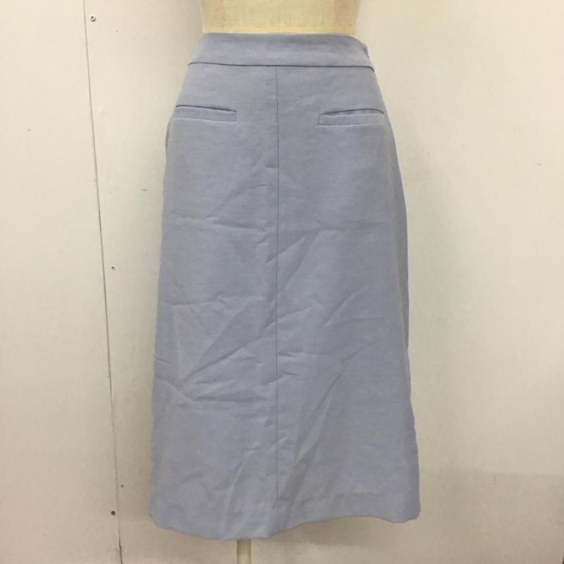 インデックス index スカート ひざ丈スカート タグ付 L 無地 水色 / ライトブルー /  レディース USED 古着 中古 10107982