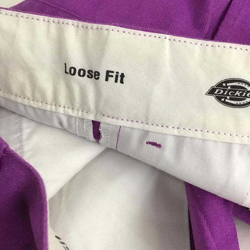 ディッキーズ Dickies パンツ ショートパンツ ショートパンツ ハーフパンツ カジュアルパンツ 28インチ ロゴ、文字 紫 / パープル /  メンズ USED 古着 中古 10144547