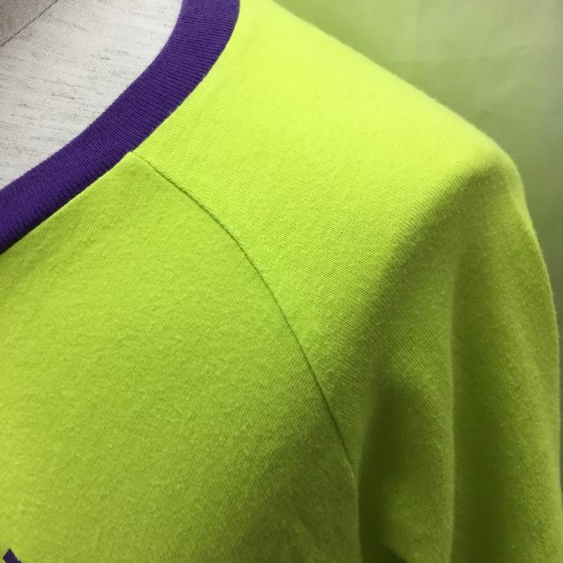 ナイキ NIKE Tシャツ 半袖 376233-358 クルーネック XL ロゴ、文字 薄緑 / ライトグリーン / X 紫 / パープル /  メンズ USED 古着 中古 10115518