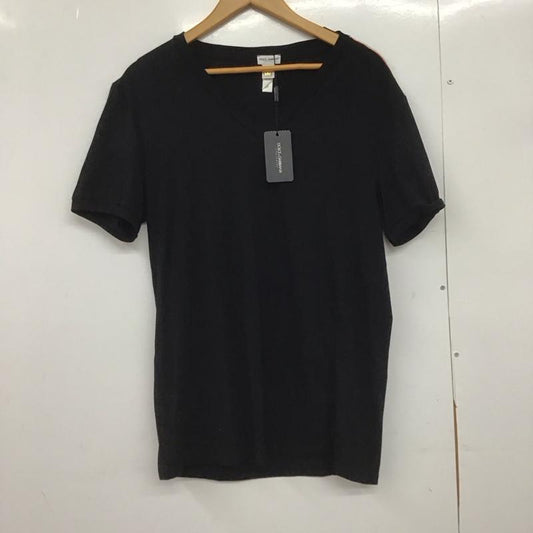 ドルチェアンドガッバーナ DOLCE&GABBANA Tシャツ 半袖 半袖カットソー プリントTシャツ Vネックカットソー XL 無地 黒 / ブラック /  メンズ USED 古着 中古 10148251