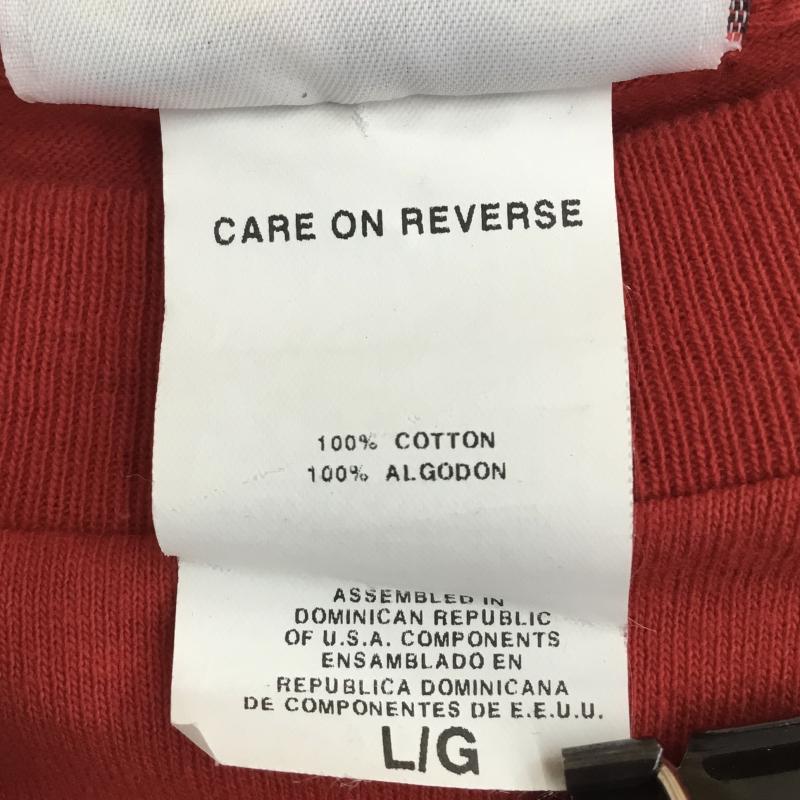 ユーズドクロージング used clothes Tシャツ 半袖 デイル・アーンハート・ジュニア L ロゴ、文字 赤 / レッド /  メンズ USED 古着 中古 10133852