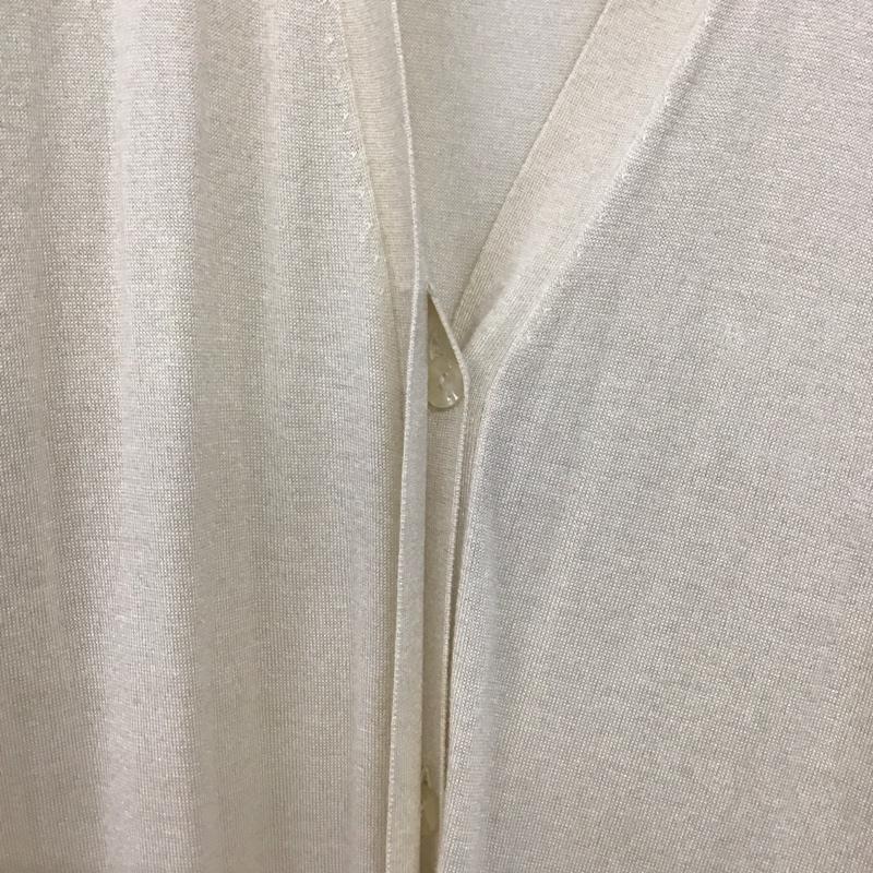 ニコアンド niko and... カーディガン 長袖 長袖ロングカーディガン フロントボタン 4 無地 アイボリー / アイボリー /  レディース USED 古着 中古 10143758