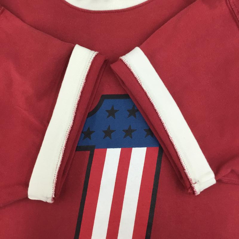 ハーレーダビッドソン Harley-Davidson Tシャツ 半袖 リンガーTシャツ L プリント 白 / ホワイト / X 赤 / レッド / X 青 / ブルー / X 黒 / ブラック /  メンズ USED 古着 中古 10128855