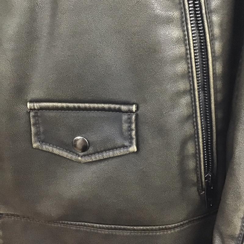ザラ ZARA ジャケット、上着 ジャケット、ブレザー ライダースジャケット ジップアップジャケット アウター フェイクレザー S 無地 茶 / ブラウン /  メンズ USED 古着 中古 10133381