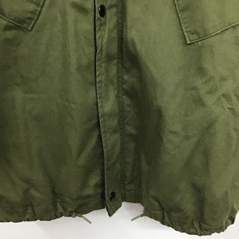 ミリタリー ミリタリー ジャケット、上着 ジャンパー、ブルゾン ジップアップジャケット ミリタリージャケット アウター M 無地 カーキ / カーキ /  メンズ USED 古着 中古 10147255