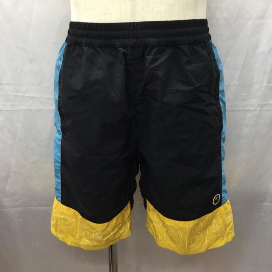 アベイシングエイプ A BATHING APE パンツ ショートパンツ ショートパンツ ハーフパンツ ナイロンパンツ M ロゴ、文字 黒 / ブラック / X 黄 / イエロー / X 水色 / ライトブルー /  メンズ USED 古着 中古 10111296