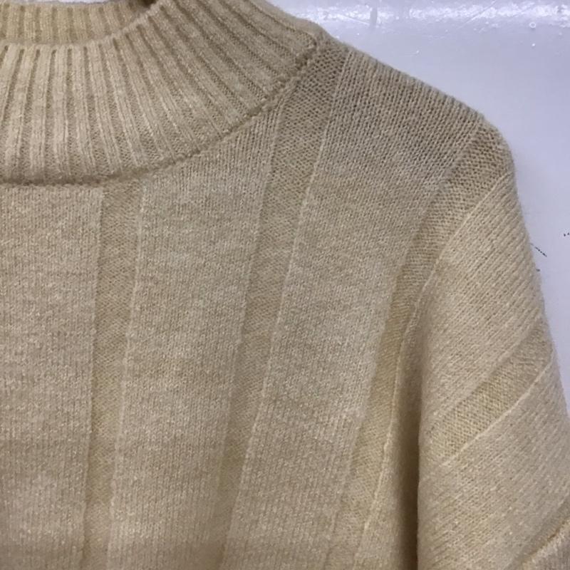 ザラ ZARA ニット、セーター 長袖 S 無地 ベージュ / ベージュ /  レディース USED 古着 中古 10139381