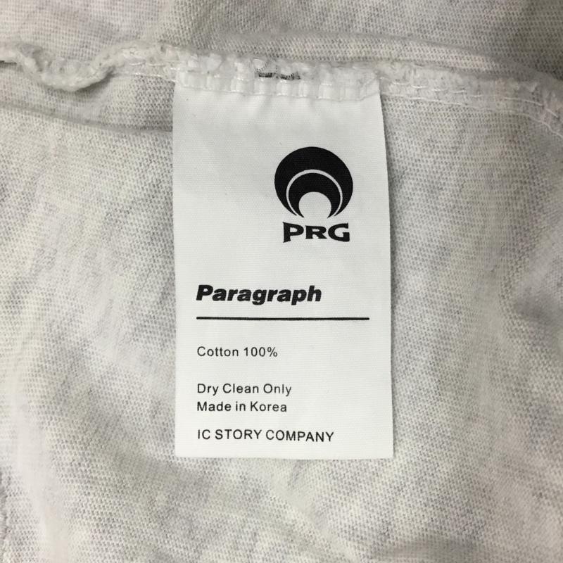 パラグラフ Paragraph Tシャツ 半袖 半袖カットソー プリントTシャツ クルーネックカットソー プリント 灰 / グレー /  メンズ USED 古着 中古 10118634
