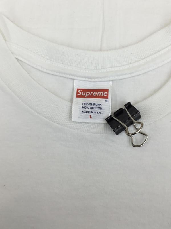 シュプリーム Supreme Tシャツ 半袖 Supreme Blowfish Tee L プリント 白 / ホワイト /  メンズ USED 古着 中古 10127171