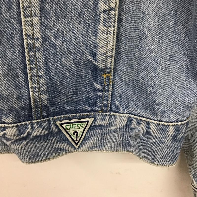 ゲス Guess ジャケット、上着 ジャケット、ブレザー デニムジャケット Gジャン アウター カジュアルジャケット 90s M ロゴ、文字 インディゴ / インディゴ /  メンズ USED 古着 中古 10133492