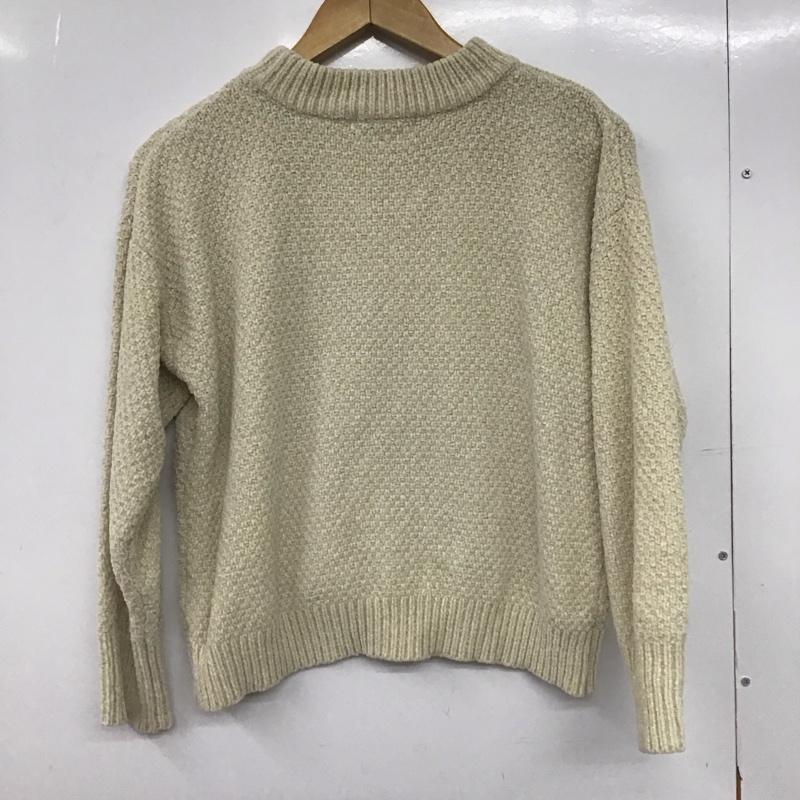 サマンサモスモスブルー Samansa Mos2 blue ニット、セーター 長袖 FREE 無地 オフホワイト / オフホワイト /  レディース USED 古着 中古 10146786