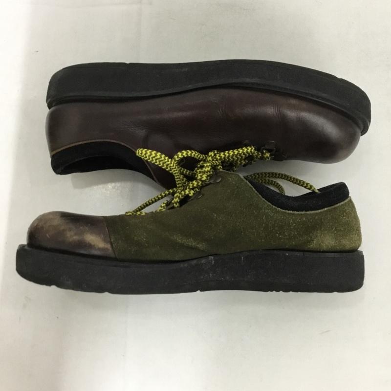 グラム glamb カジュアルシューズ カジュアルシューズ レザー スエード 無地 ダークブラウン / ダークブラウン / X カーキ / カーキ /  メンズ USED 古着 中古 10147127