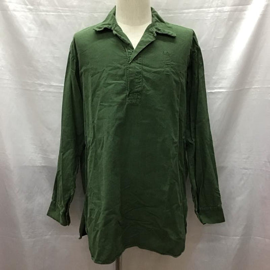 古着 USED シャツ、ブラウス 長袖 ミリタリー 無地 カーキ / カーキ /  メンズ USED 古着 中古 10122024