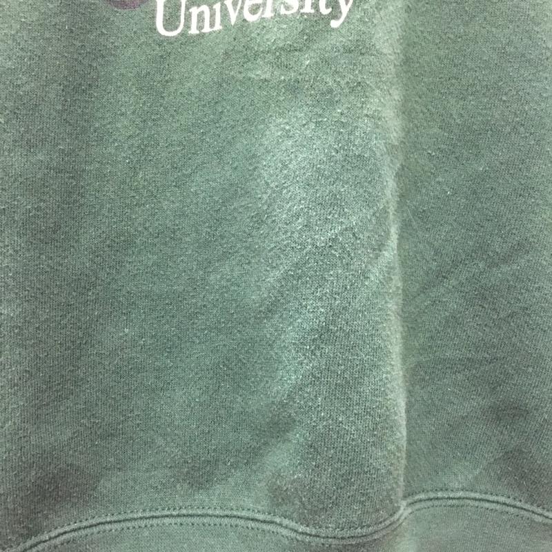 ジャンスポーツ JANSPORT トレーナー 長袖 スウェット 裏起毛 コロラド州立大学 XL ロゴ、文字 緑 / グリーン /  メンズ USED 古着 中古 10114247