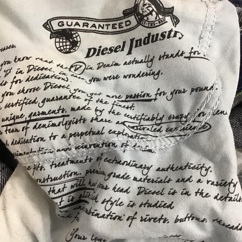ディーゼル DIESEL パンツ デニム、ジーンズ デニムパンツ ワイドパンツ カジュアルパンツ 32インチ 無地 インディゴ / インディゴ /  メンズ USED 古着 中古 10125107