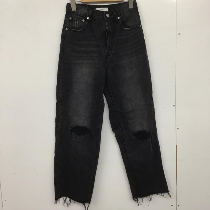 ディスコート Discoat パンツ デニム、ジーンズ M 無地 黒 / ブラック /  レディース USED 古着 中古 10140375
