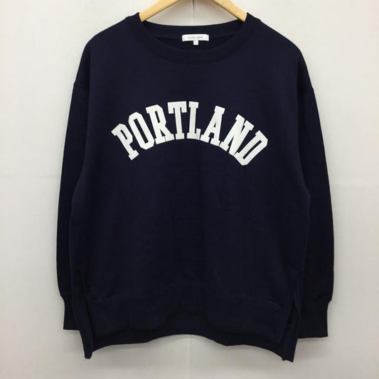 グローバルワーク GLOBAL WORK トレーナー 長袖 GW623515AD M プリント 紺 / ネイビー /  レディース USED 古着 中古 10143135