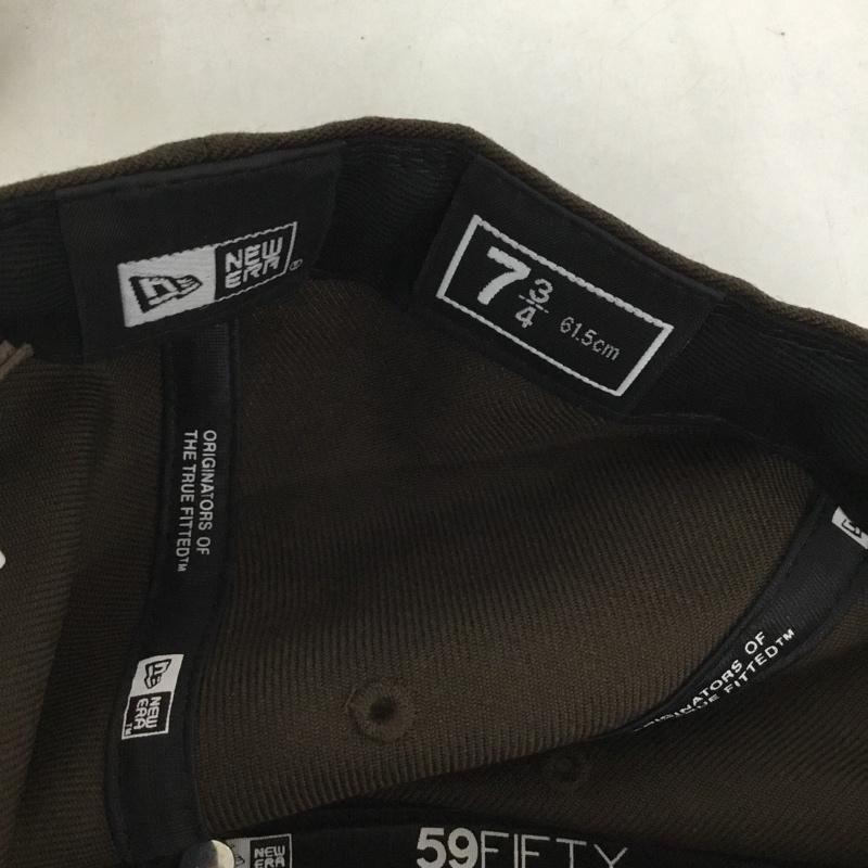 アベイシングエイプ A BATHING APE 帽子 キャップ NEW ERA ウール ロゴ、文字 茶 / ブラウン /  メンズ USED 古着 中古 10125214