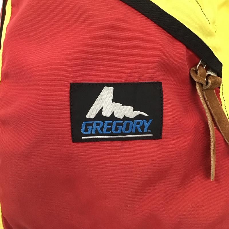 グレゴリー GREGORY リュックサック、デイパック リュックサック、デイバッグ USA製 旧タグ ロゴ、文字 黒 / ブラック / X 赤 / レッド / X 黄 / イエロー /  メンズ USED 古着 中古 10141062