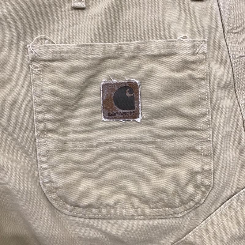 カーハート Carhartt パンツ ショートパンツ ショートパンツ ハーフパンツ カジュアルパンツ 36インチ 無地 ベージュ / ベージュ /  メンズ USED 古着 中古 10137363
