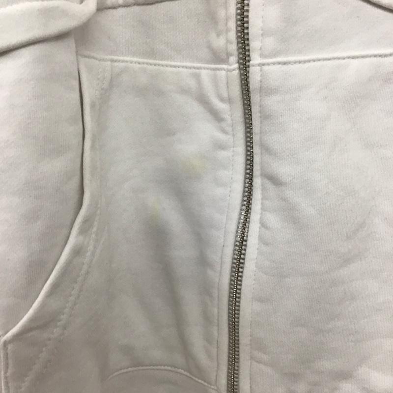 ディーゼル DIESEL パーカー 長袖 ジップアップパーカー 長袖パーカー カジュアルジャケット XS 無地 白 / ホワイト /  メンズ USED 古着 中古 10147611