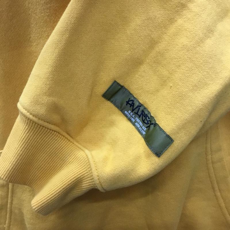 アヴィレックス AVIREX パーカー 長袖 783-3131014 WEB&DEPOT限定 RECORDDESIGNSWEATPULLOVERPARKA XL プリント 黄 / イエロー /  メンズ USED 古着 中古 10116246