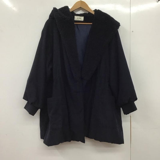 スナイデル SNIDEL ジャケット、上着 ジャケット、ブレザー swfc134100 シャーリングボアフードモッズコート アウター FREE 無地 紺 / ネイビー /  レディース USED 古着 中古 10145448