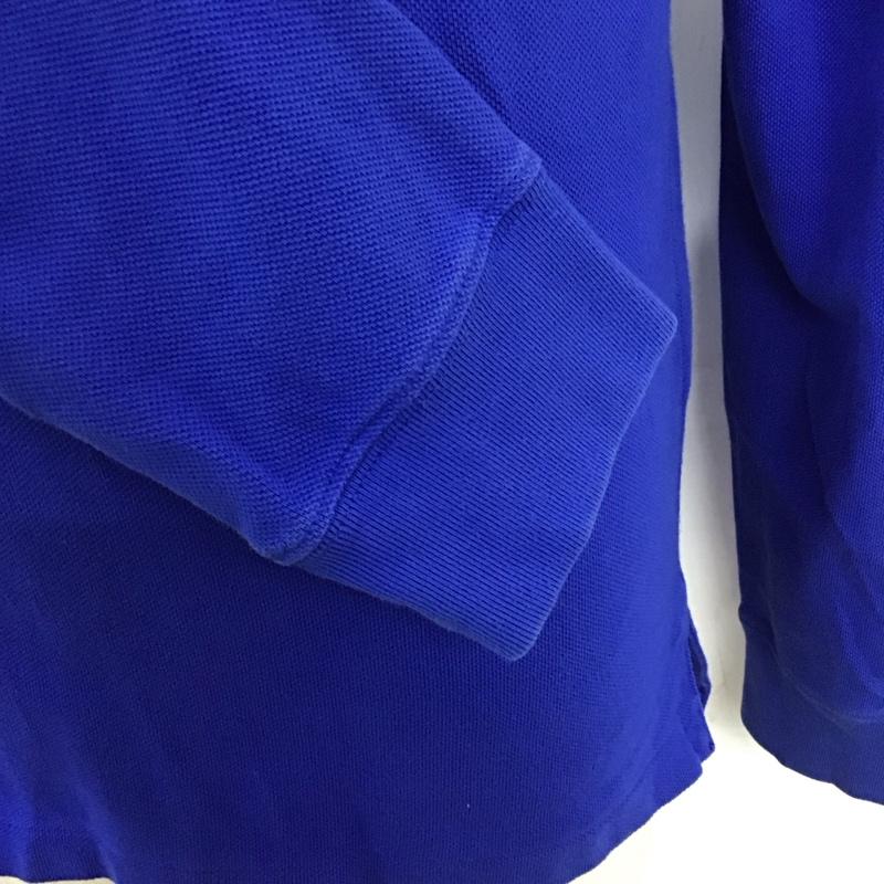 ラルフローレン ラグビー RALPH LAUREN RUGBY ポロシャツ 長袖 長袖シャツ ポロシャツ カラーシャツ 長袖カットソー S ロゴ、文字 青 / ブルー /  メンズ USED 古着 中古 10113128