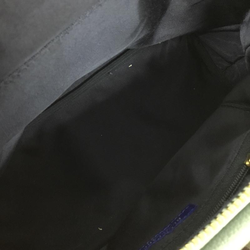 ブルーレーベル・クレストブリッジ BLUE LABEL CRESTBRIDGE ハンドバッグ ハンドバッグ メタルハンドルレザートート ショルダー ロゴ、文字 水色 / ライトブルー / X 金 / ゴールド /  レディース USED 古着 中古 10144902