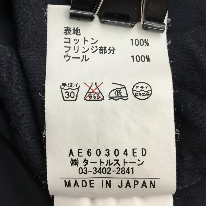 オキラク OKIRAKU シャツ、ブラウス 七分袖 FREE 無地 紺 / ネイビー /  レディース USED 古着 中古 10139193