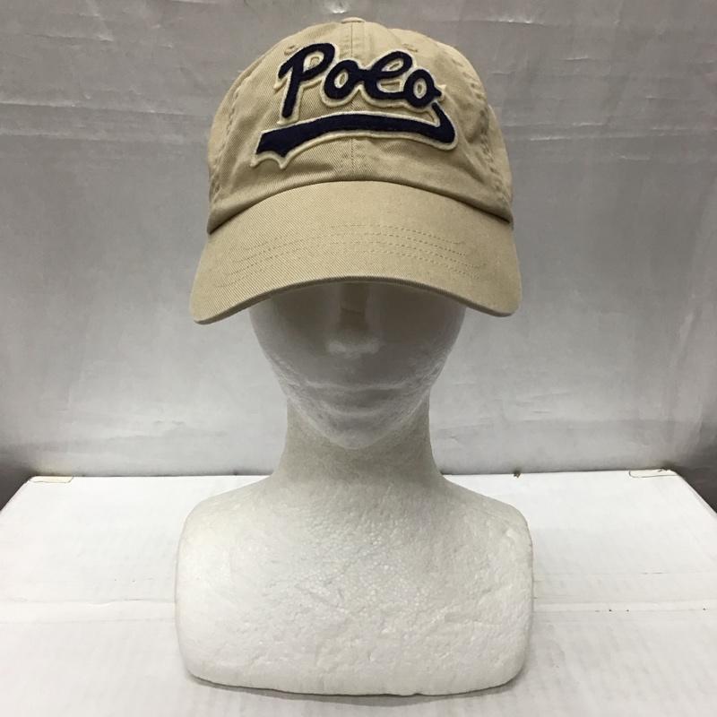 ポロラルフローレン POLO RALPH LAUREN 帽子 キャップ コットン ロゴ、文字 ベージュ / ベージュ /  メンズ USED 古着 中古 10120221