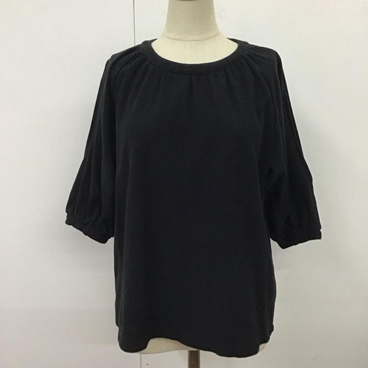 マウジー MOUSSY カットソー 七分袖 010csf80‐0610 OPENSHOULDERCUTトップス ラグラン FREE 無地 紺 / ネイビー /  レディース USED 古着 中古 10116426
