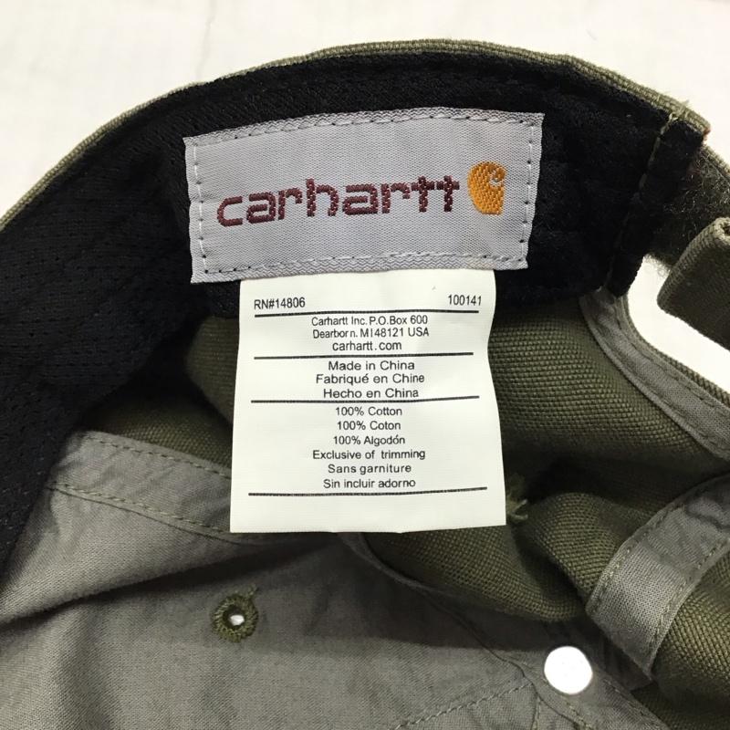 カーハート Carhartt 帽子 キャップ 100289 301 ODESSA CAP コットン ロゴ、文字 カーキ / カーキ /  メンズ USED 古着 中古 10118907