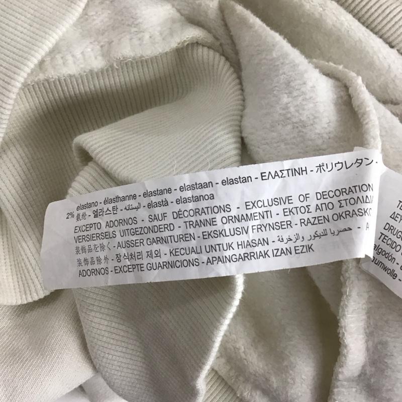 ザラ ZARA トレーナー 長袖 1165/547/710 SUDADERA VARSITY L ロゴ、文字 白 / ホワイト /  レディース USED 古着 中古 10124034