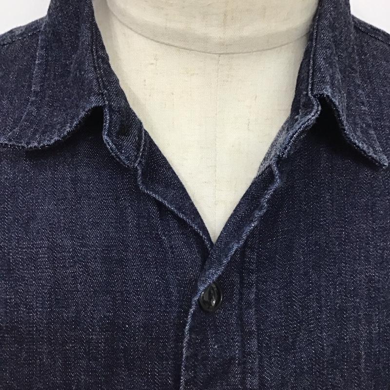 リー Lee シャツ、ブラウス 長袖 GLT048 デニムシャツ XL ロゴ、文字 インディゴ / インディゴ /  メンズ USED 古着 中古 10120202