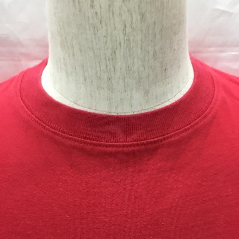 トミーヒルフィガー TOMMY HILFIGER Tシャツ 半袖 114-222900-720 クルーネック プリント XS ロゴ、文字 赤 / レッド /  メンズ USED 古着 中古 10111393