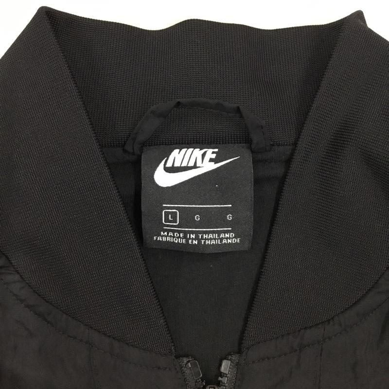 ナイキ NIKE ジャケット、上着 ジャンパー、ブルゾン ar2215-010 プレイヤーズウーブンジャケット ジップアップジャケット カジュアルジャケット L ロゴ、文字 黒 / ブラック /  メンズ USED 古着 中古 10121054