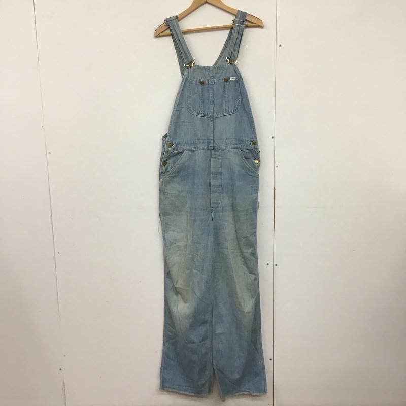 リー Lee サロペット・オーバーオール サロペット、オーバーオール デニム ロゴ、文字 青 / ブルー /  メンズ USED 古着 中古 10142295