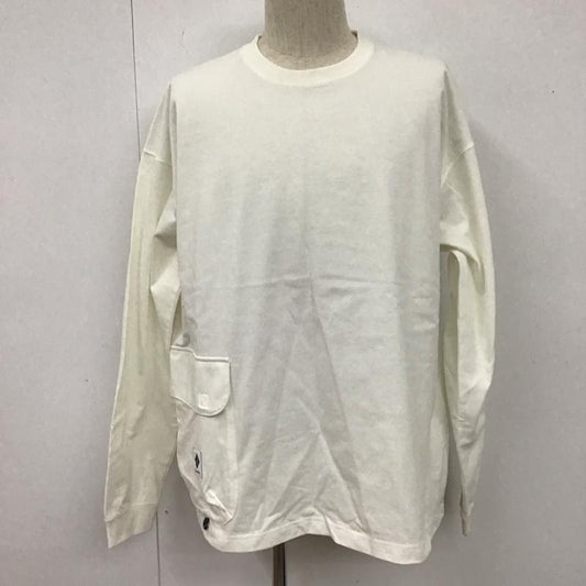 コロンビア Columbia カットソー 長袖 221 pm0469 長袖Tシャツ ロングスリーブカットソー クルーネックカットソー L ロゴ、文字 白 / ホワイト /  メンズ USED 古着 中古 10107985