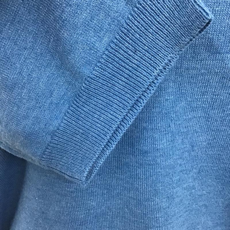 ニコアンド niko and... ポロシャツ 半袖 NKN23675SB ポロ襟ニット M 無地 青 / ブルー / X 紺 / ネイビー /  レディース USED 古着 中古 10112138