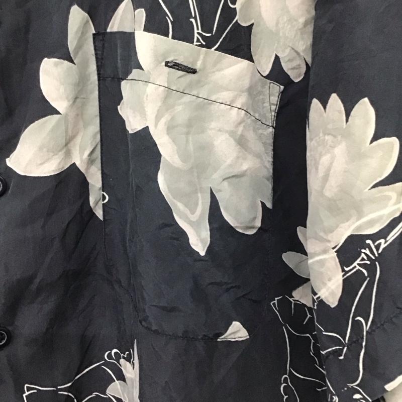 古着 USED シャツ、ブラウス 半袖 半袖シャツ プリントシャツ ポケットシャツ L プリント 黒 / ブラック /  メンズ USED 古着 中古 10137277