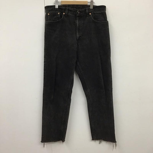 リーバイストラウスアンドコー Levi Strauss & co. パンツ デニム、ジーンズ デニムパンツ ワイドパンツ カジュアルパンツ Gパン 38インチ 無地 黒 / ブラック /  メンズ USED 古着 中古 10131154