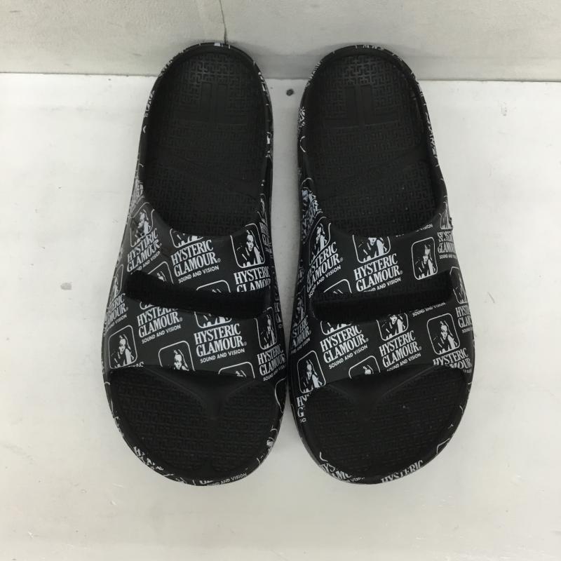 テリック TELIC サンダル サンダル HYSTERIC GLAMOUR ヒステリックグラマー L ロゴ、文字 黒 / ブラック /  メンズ USED 古着 中古 10134254
