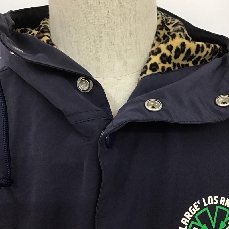エクストララージ XLARGE ジャケット、上着 ジャンパー、ブルゾン 01153508 HOODED COACHES JACKET M 無地 紺 / ネイビー /  メンズ USED 古着 中古 10106365